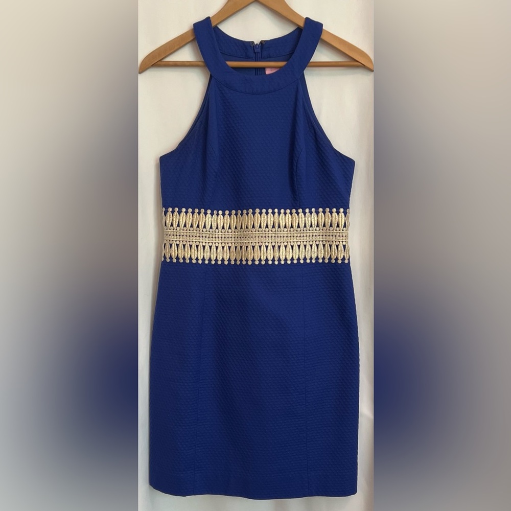 Lilly Pulitzer Bomber Blue Ashlyn Shift Dress